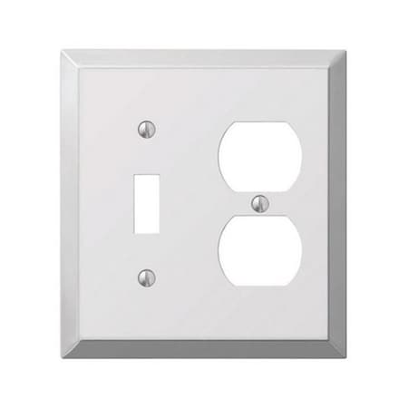 Livewire 161TD 1 Toggle-1 Duplex Combo Polished Chrome Stamped Steel Wall Plate LI149633